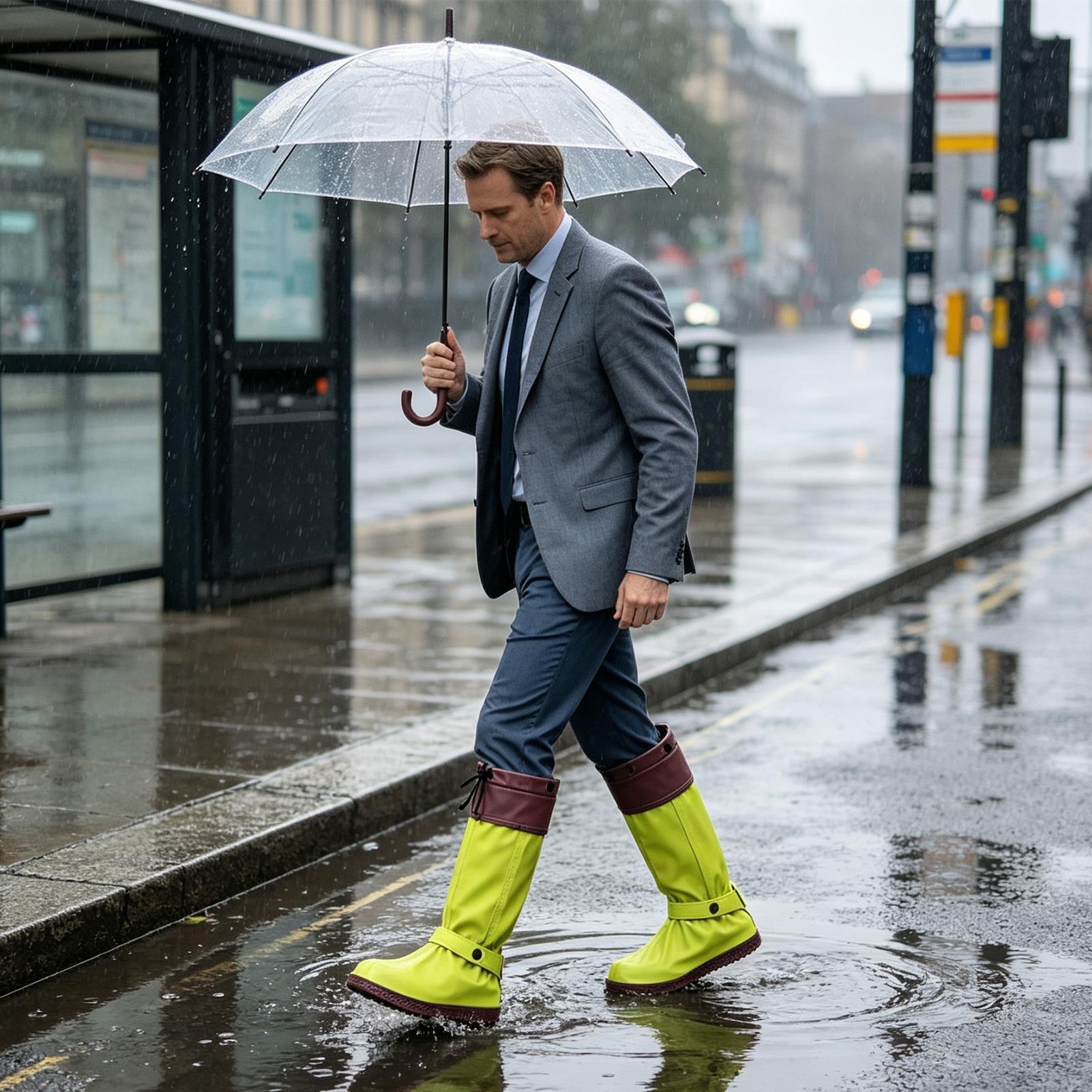 Regenlaarzenhoezen met rits, h - Cycling Commute In Rain recensie en prijs